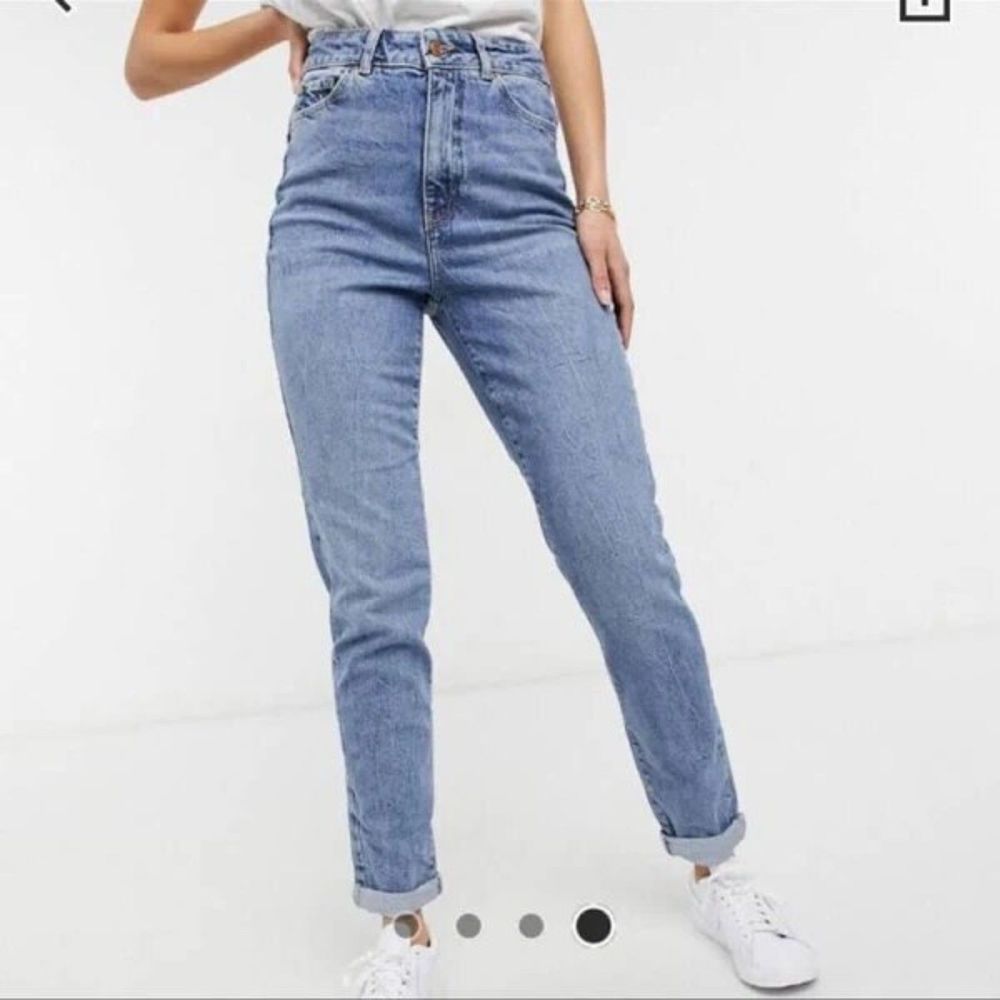 New Look Tall Lift & Shape Mom Jeans Womens Blue Size 10 Denim High Rise Stretch